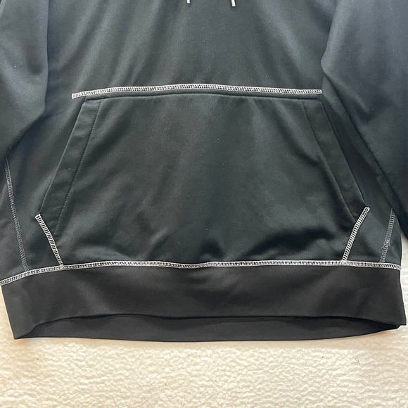 AND1 Hoodie Mens Extra Large Black Sweatshirt Basketball Spell Out Streetwear - Picture 5 of 12